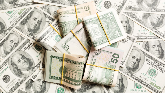Pile of American cash